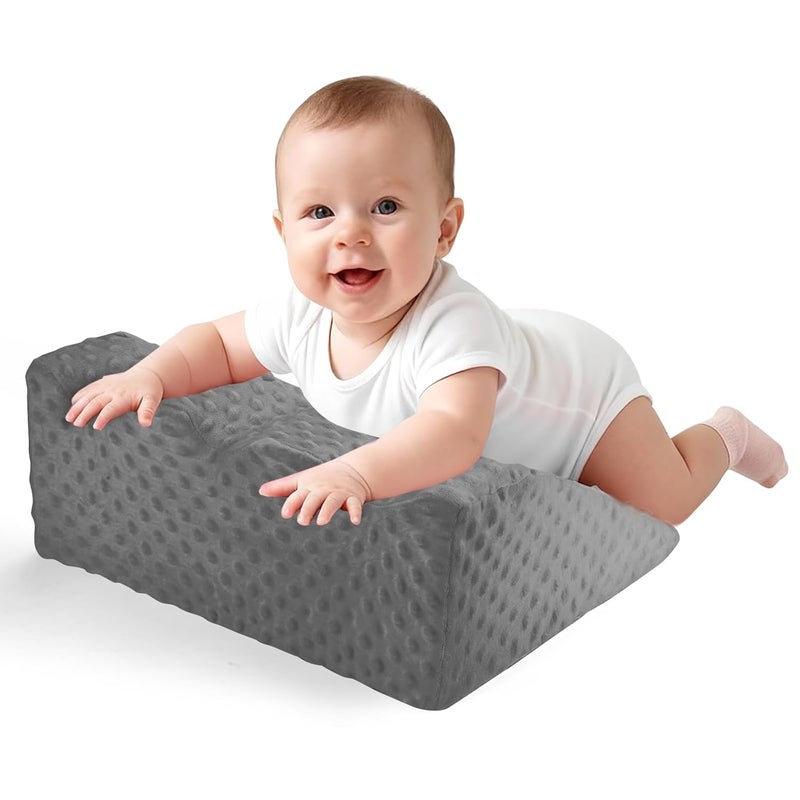 CreateBay Store Nursing Reflux Prop for Infant,Baby Colic & Gas Relief,Memory Foam Nursery Support for Newborns Washable Removable Cover,Baby Tummy Time Prop for Neck and Shoulder Strength Growth - Image 1